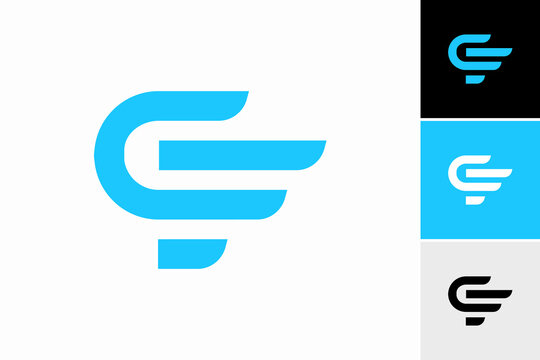 Initial Letter CF Vector Logo Design Template