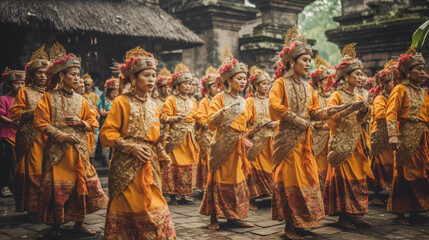 Capturing the Richness of Diversity and Preserving Cultural Heritage: Beautiful Images of People Engaged in Traditional Festivities, Rituals, and Daily Life, Enhanced by Generative AI Technology, Gene