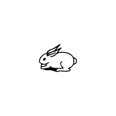 cute little bunny illustrator vector