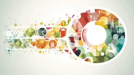 Obraz premium Infographic Health Abstract: Visualize Your Wellness: Visualize your wellness with our Infographic Health Abstract. Easy-to-understand graphics for presentations and social media.