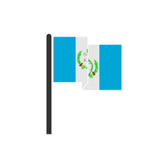 Guatemala flags icon set, Guatemala independence day icon set vector sign symbol