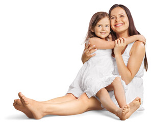 Happy mother and her daughter