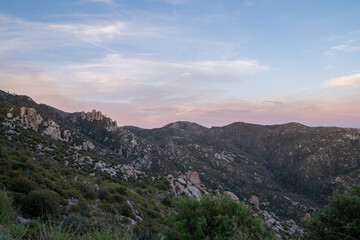 Naklejka premium Sunset in the mountains in Arizona 