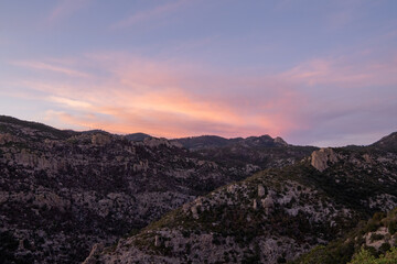 Fototapeta premium Sunset in the mountains in Arizona 