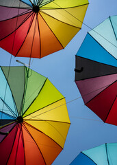 colorful umbrella background