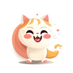 Happy Cat, Digital art.