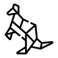 kangaroo line icon