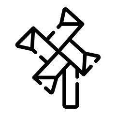 pinwheel line icon