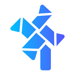 pinwheel gradient icon