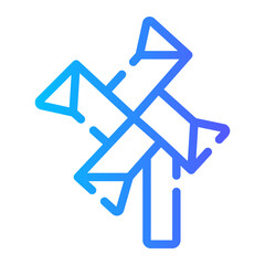 pinwheel gradient icon