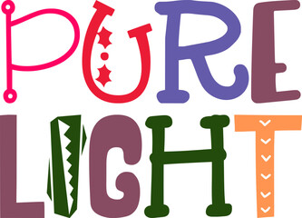 Pure Light Calligraphy Illustration for Mug Design, Packaging, Banner, Book Cover