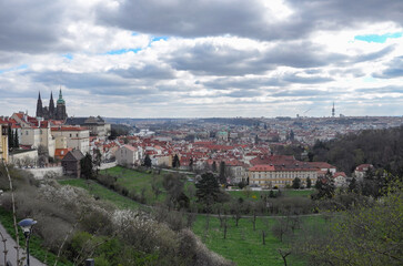 Obraz premium Panorama of Prague city. Czech Republic, Prague. 