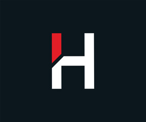 H letter logo and alphabet design illustration