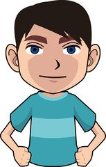 boy cartoon design icon  vector art
