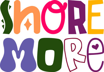 Snore More Typography Illustration for Bookmark , Newsletter, Packaging, Poster