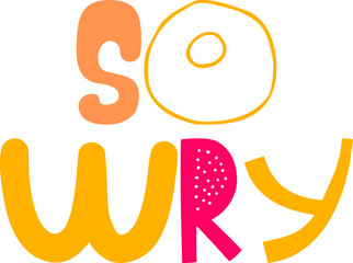 So Wry Calligraphy Illustration for Motion Graphics, Logo, Brochure, Postcard 