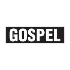 Gospel Text T shirt Design Vector