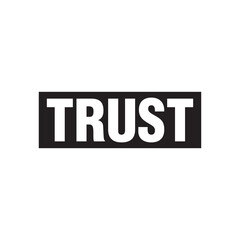 Trust Text T shirt Design Vector