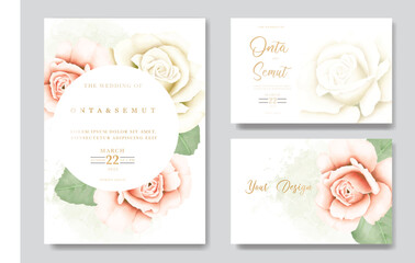  beautiful floral wedding card template