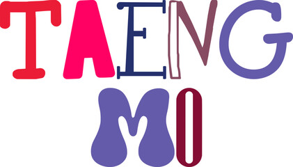 Taeng Mo Hand Lettering Illustration for Gift Card, Flyer, Mug Design, Magazine