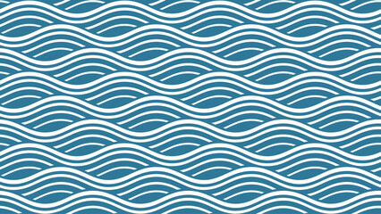 Seamless pattern with waves