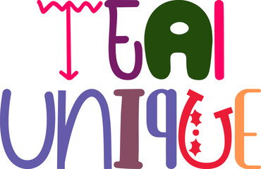 Teal Unique Calligraphy Illustration for Packaging, Infographic, Gift Card, Flyer