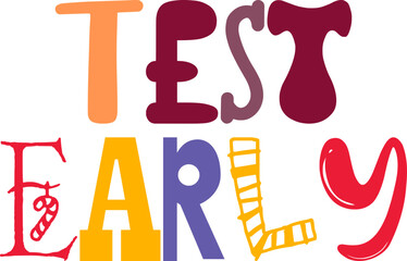 Test Early Hand Lettering Illustration for Banner, Book Cover, Flyer, Poster