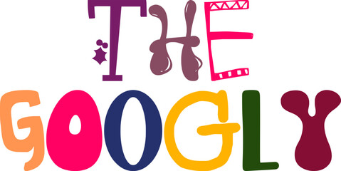 The Googly Calligraphy Illustration for Packaging, Icon, Logo, Magazine