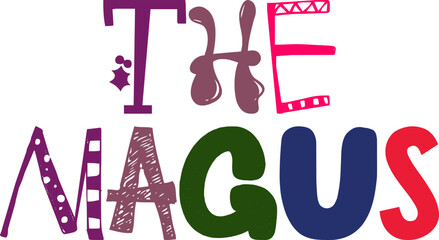 The Magus Typography Illustration for Mug Design, Brochure, Presentation , Label