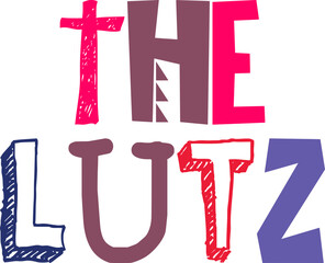 The Lutz Calligraphy Illustration for Icon, Label, Logo, Packaging