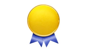 gold medal for first place PNG transparent
