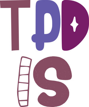 Tpd Is Hand Lettering Illustration for Logo, Book Cover, Flyer, Banner