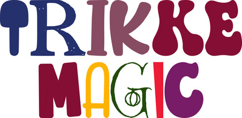 Trikke Magic Hand Lettering Illustration for Newsletter, Mug Design, Motion Graphics, Flyer