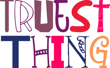 Truest Thing Calligraphy Illustration for Infographic, Magazine, Presentation , Brochure