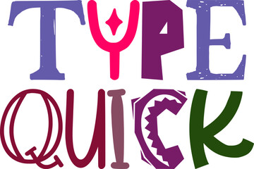 Type Quick Calligraphy Illustration for Book Cover, Postcard , Motion Graphics, Magazine