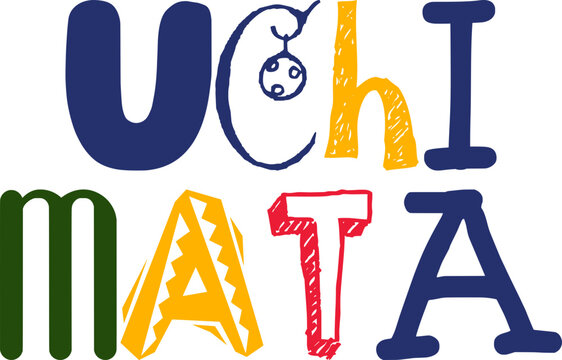 Uchi Mata Hand Lettering Illustration for Postcard , Mug Design, Bookmark , Magazine
