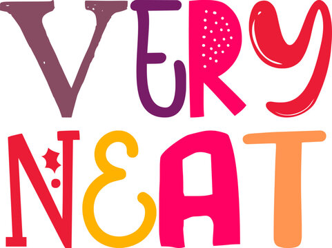 Very Neat Calligraphy Illustration for Label, Gift Card, Decal, Flyer
