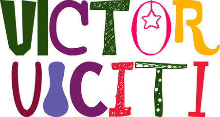 Victor Viciti Calligraphy Illustration for Social Media Post, Logo, Magazine, Mug Design