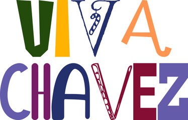 Viva Chavez Calligraphy Illustration for Book Cover, Mug Design, T-Shirt Design, Flyer