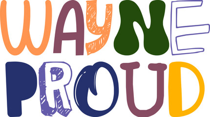 Wayne Proud Calligraphy Illustration for Icon, Poster, Brochure, Magazine