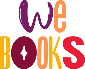 We Books Calligraphy Illustration for Packaging, Magazine, Bookmark , Banner