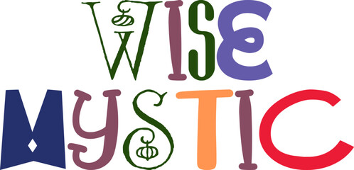 Wise Mystic Calligraphy Illustration for Magazine, Icon, Social Media Post, Gift Card