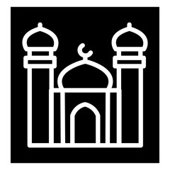 masjid line icon