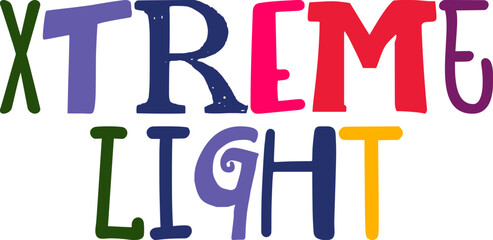 Xtreme Light Hand Lettering Illustration for Newsletter, Gift Card, Packaging, Icon