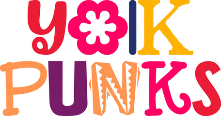 Yolk Punks Hand Lettering Illustration for Magazine, Poster, Book Cover, Presentation 