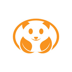 Panda logo template vector icon design