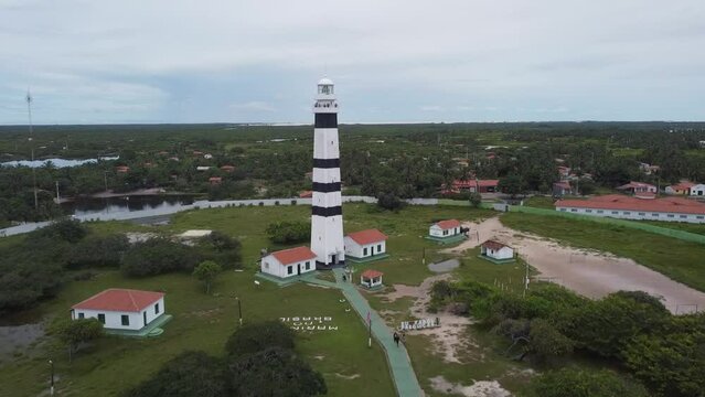 Mandacaru Barra Rio Pregui&ccedil;as Cabur&eacute; Barreirinhas Maranh&atilde;o Len&ccedil;&oacute;is Maranhenses Farol Paisagem Barco Comunidade Vilarejo Marinha Brasil Turismo Tur&iacute;stico A&eacute;reo Drone Natureza Cabana