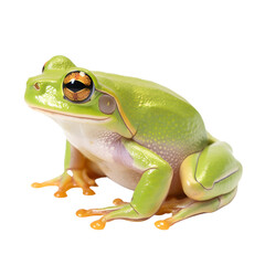 red eyed frog on transparent background