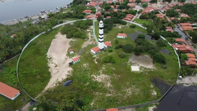 Mandacaru Barra Rio Pregui&ccedil;as Cabur&eacute; Barreirinhas Maranh&atilde;o Len&ccedil;&oacute;is Maranhenses Farol Paisagem Barco Comunidade Vilarejo Marinha Brasil Turismo Tur&iacute;stico A&eacute;reo Drone Natureza Cabana