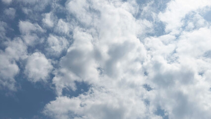 sky full of white clouds